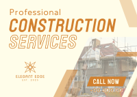 Professional Home Construction Postcard