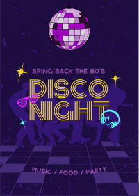 80s Disco Party Flyer