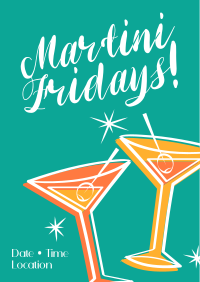 Martini Fridays Poster