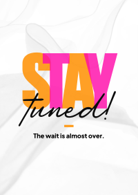 Simplistic Stay Tuned Flyer Image Preview