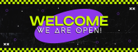 Neon Welcome Facebook Cover