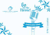 Karaoke King Postcard