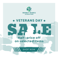Remembering Veterans Sale Instagram Post