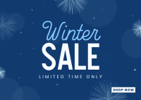 Winter Wonderland Sale Postcard Design