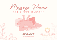 Relaxing Massage Postcard