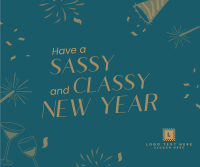 Sassy New Year Spirit Facebook Post Image Preview