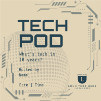 Technology Podcast Session Instagram Post Design