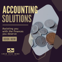 Accounting Solutions Instagram Post Design