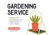 Gardening Service Offer Postcard Image Preview