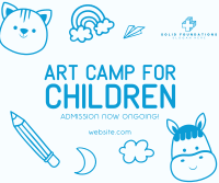Art Camp for Kids Facebook Post