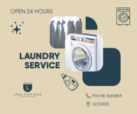 Laundry Shop Service Facebook Post