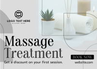 Relaxing Massage Postcard