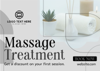 Massage Postcard example 1