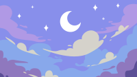 Dreamy Cloud Streaming Zoom Background Design