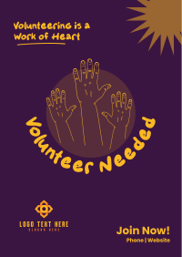 Volunteer Hands Flyer