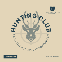 Hunting Club Deer Instagram Post