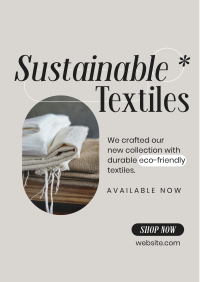 Sustainable Textiles Collection Flyer