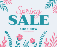 Floral Spring Sale Facebook Post