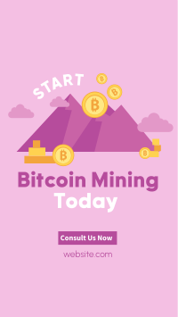 Bitcoin Mountain Facebook Story