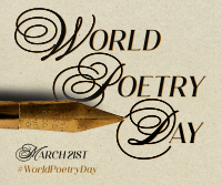 World Poetry Day Pen Facebook Post