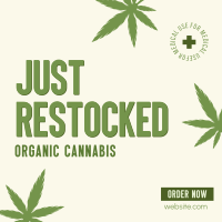 Cannabis on Stock Instagram Post