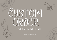 Order Custom Jewelry Postcard