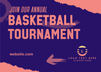 Basketball Tournament Postcard