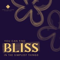 Blissful Flowers Instagram Post Design