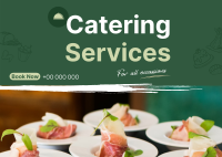 Events Catering Postcard