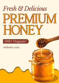 Organic Premium Honey Poster