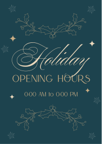 Elegant Holiday Opening Flyer