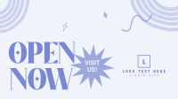 Organic Shapes Open Now Facebook Event Cover