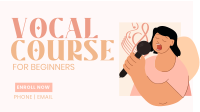 Vocal Course Facebook Event Cover Image Preview