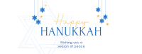 Simple Hanukkah Greeting Facebook Cover