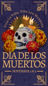 Elegant Dia De Muertos Facebook Story Design