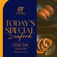 Minimal Seafood Restaurant  Instagram Post Image Preview