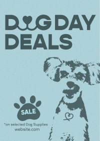 Dog Supplies Sale Poster