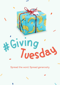 Quirky Giving Tuesday Poster