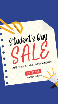 Student's Day Promo Facebook Story