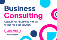 Business Consultant Postcard example 4