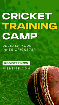 Cricket Training Camp Instagram Reel Design