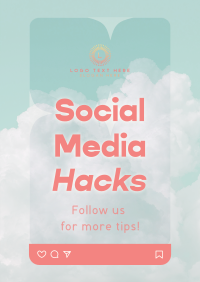 Social Media Hacks Poster