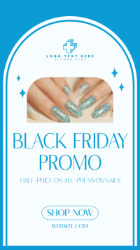 Black Friday Nail Sale YouTube Short Design