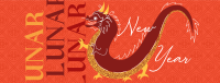 Chinese New Year Dragon Facebook Cover Image Preview