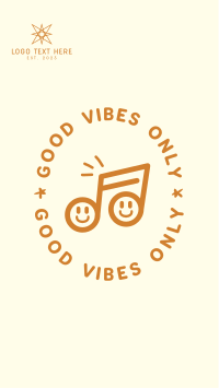 Good Vibes Happy Note Instagram Story Image Preview