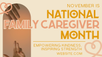 Minimalist Family Caregiver Month Animation
