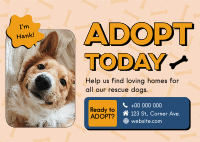 Adopt A Pup Postcard