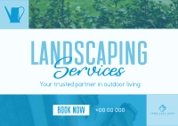 Landscape Garden Service Postcard