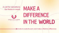 Minimalist Fundraising Animation