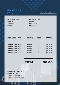 Engineering Invoice example 1